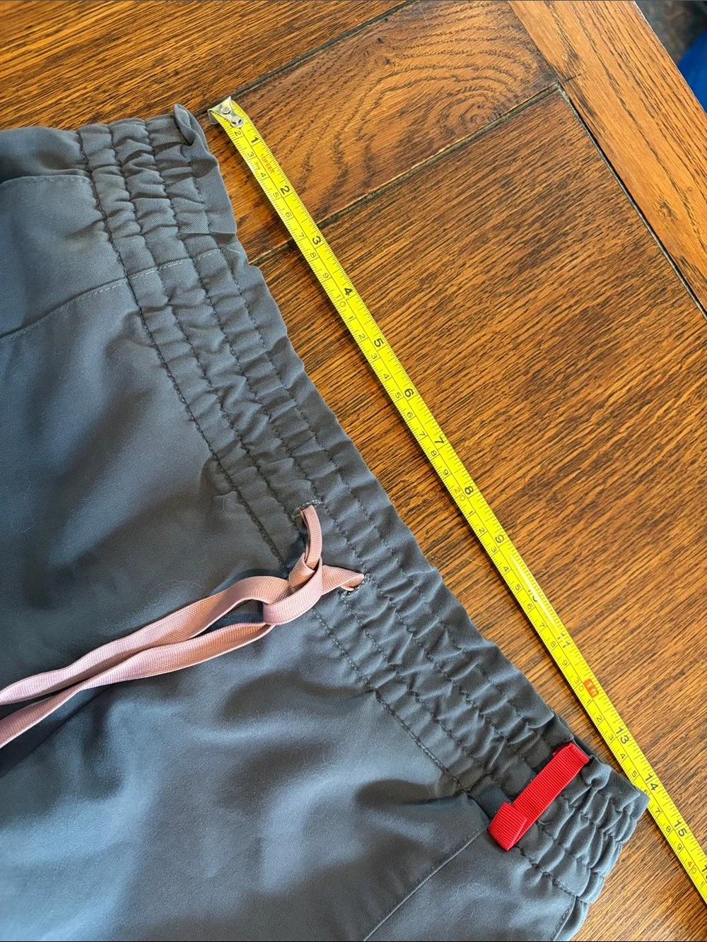 Figs Zamora Scrubs Jogger Pants Gray Pink Drawstring Technical Collection Medium
